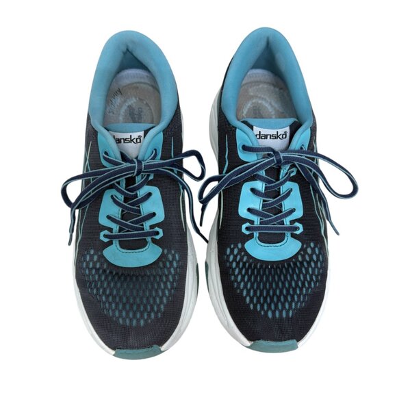 Dansko Pace Navy Mesh Lace Up Athletic Oxford Women's Sneakers size 38 / 7.5 - Picture 2 of 10